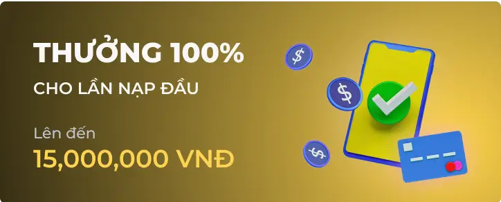 Khuyến mãi Thưởng 100% dành cho người chơi xo88